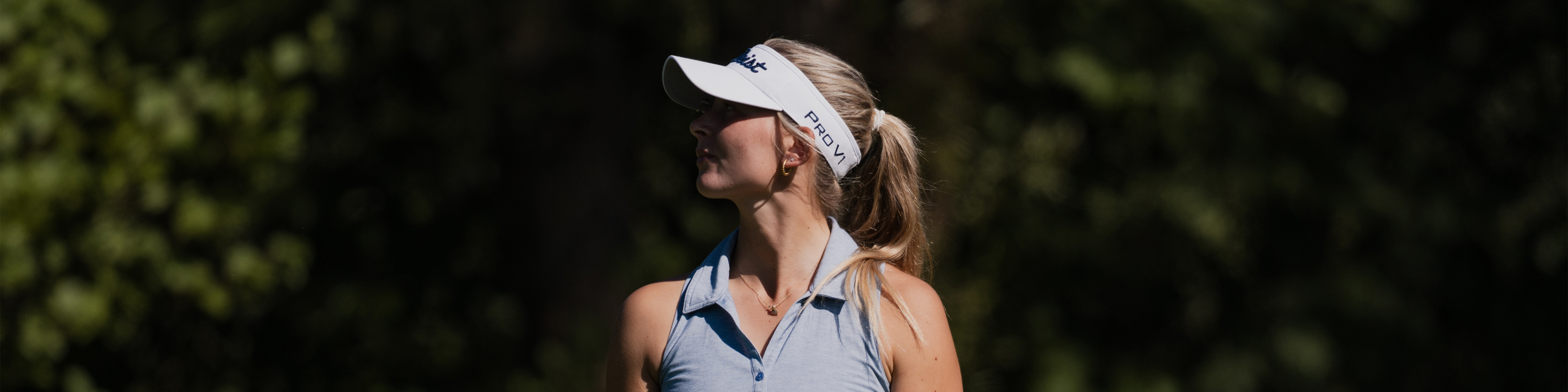 A pro golfer on the green 